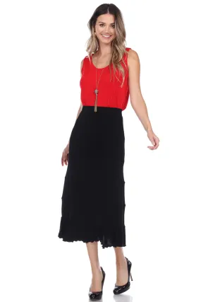 Long Tiered Skirt-6008AY-ARS1