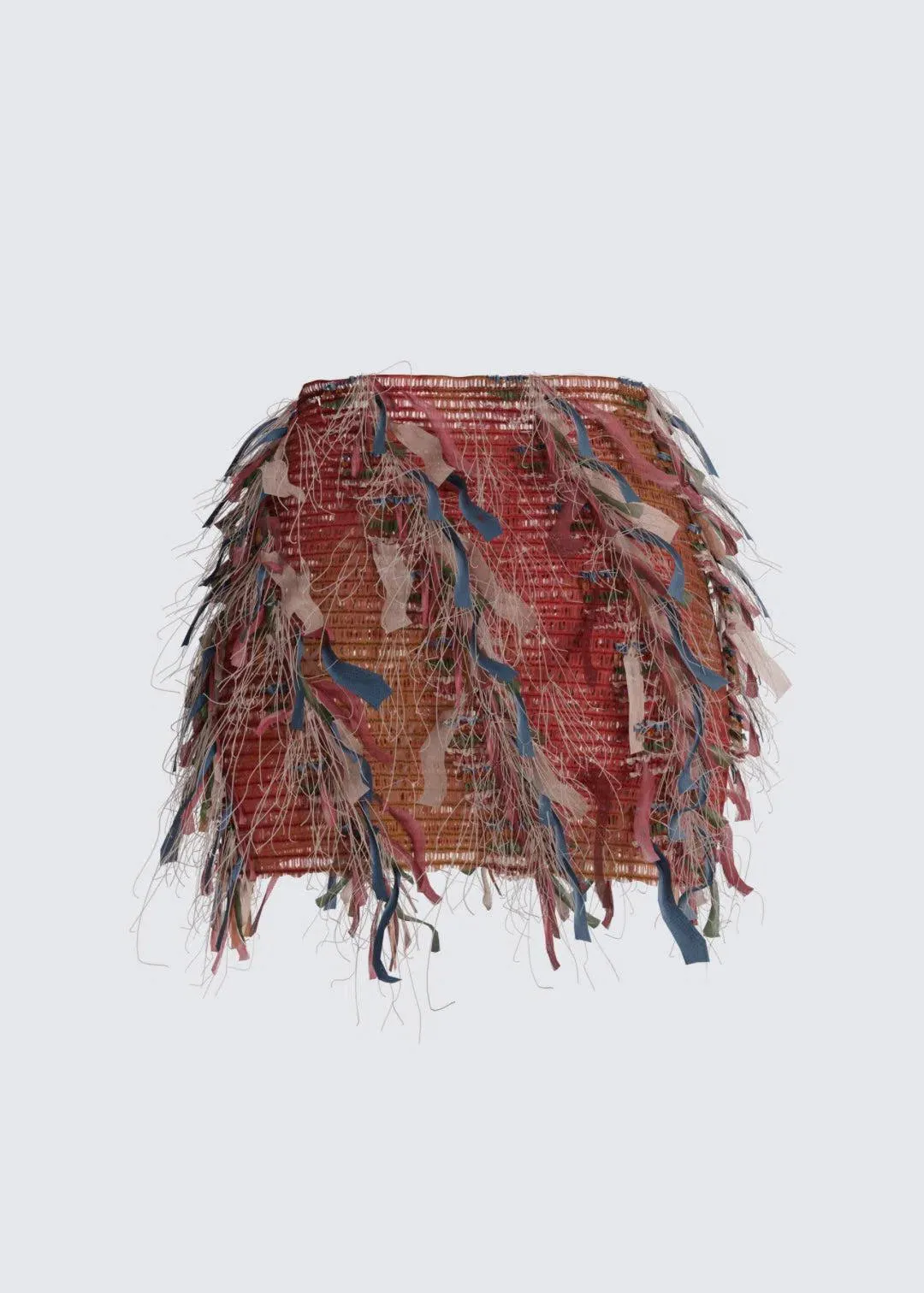 Luciana – Fringed texture – Ruffle skirt