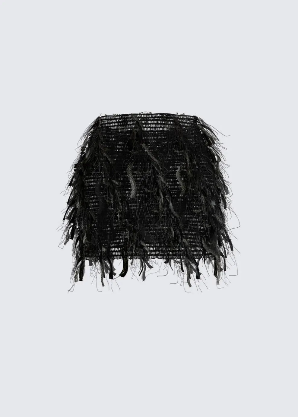 Luciana – Fringed texture – Ruffle skirt