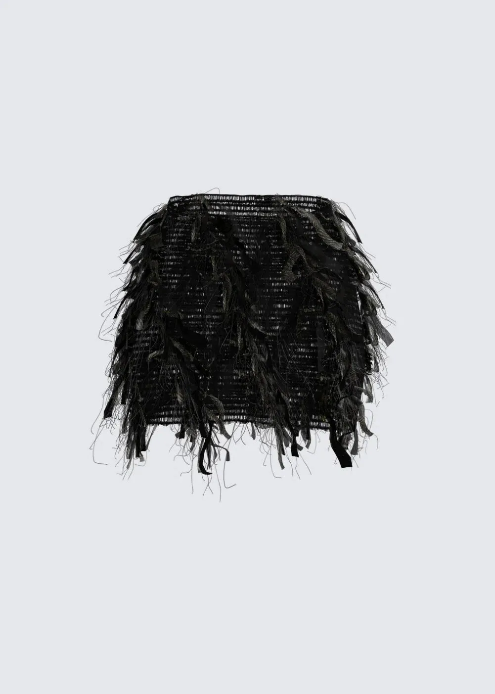 Luciana – Fringed texture – Ruffle skirt