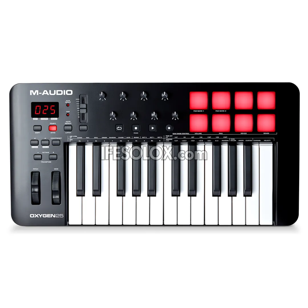 M-AUDIO Oxygen 25 (MKV) USB MIDI Keyboard Controller with 25 Velocity-Sensitive Keys - Brand New