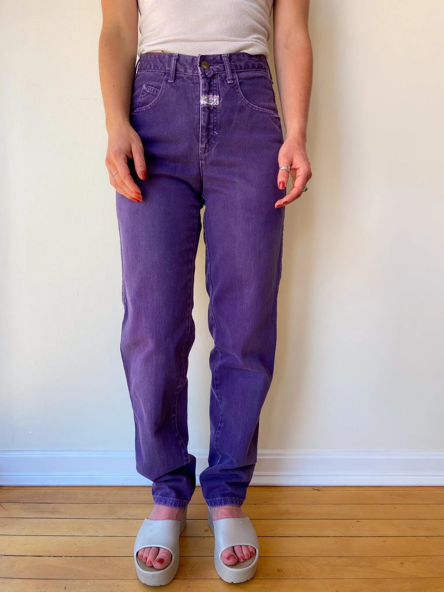 Marithé-François-Girbaud Purple Jeans—[26X31]