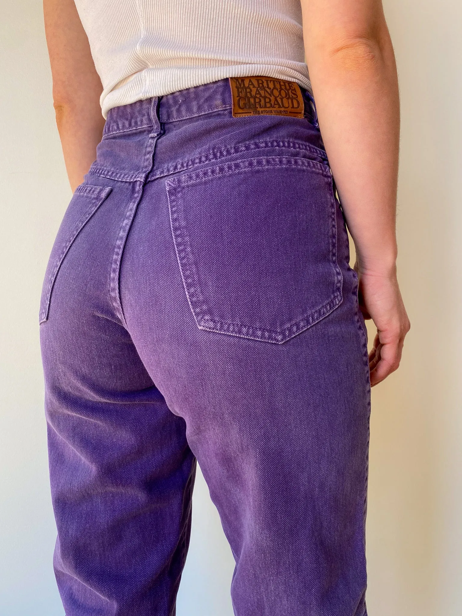 Marithé-François-Girbaud Purple Jeans—[26X31]