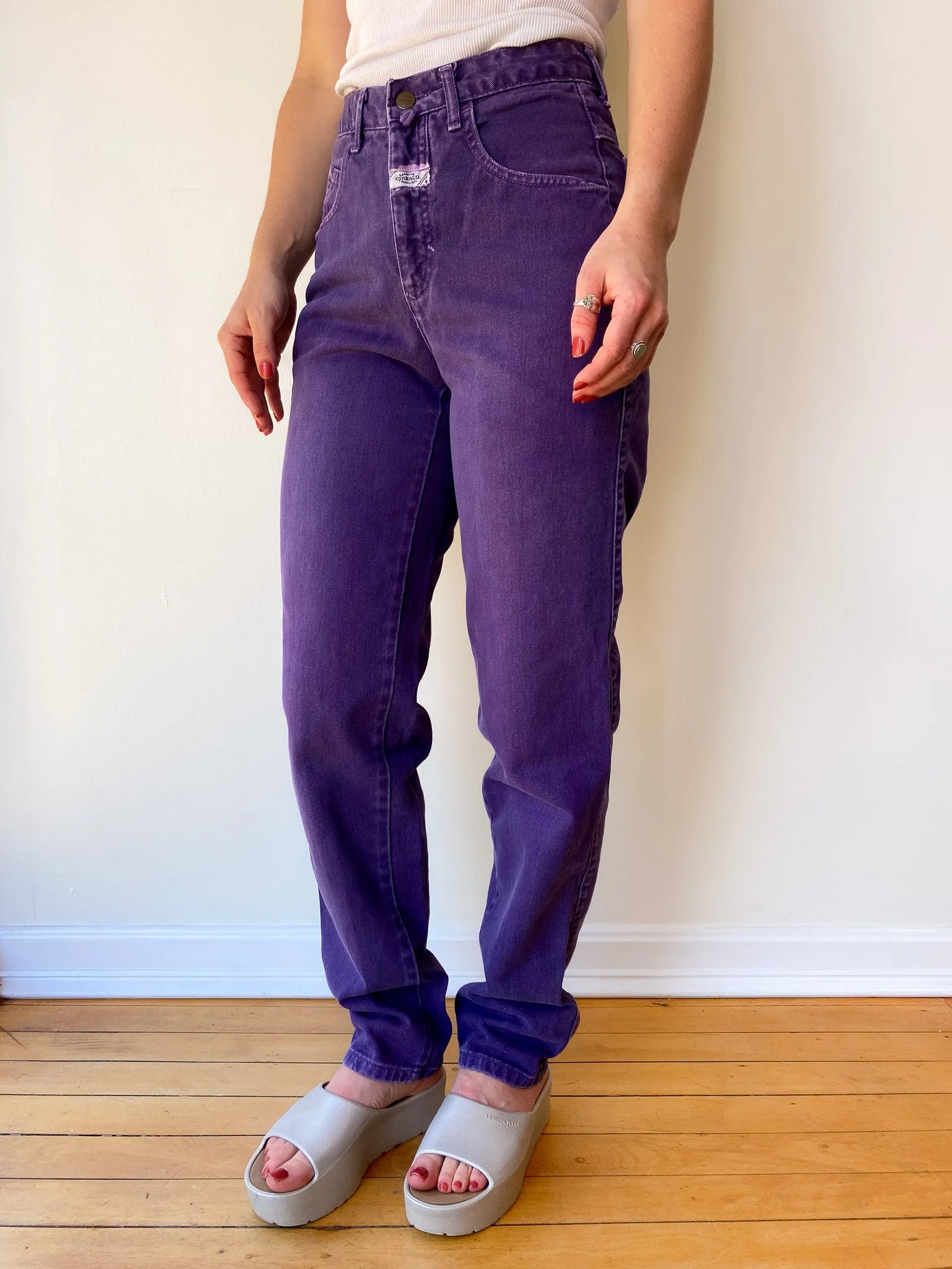 Marithé-François-Girbaud Purple Jeans—[26X31]