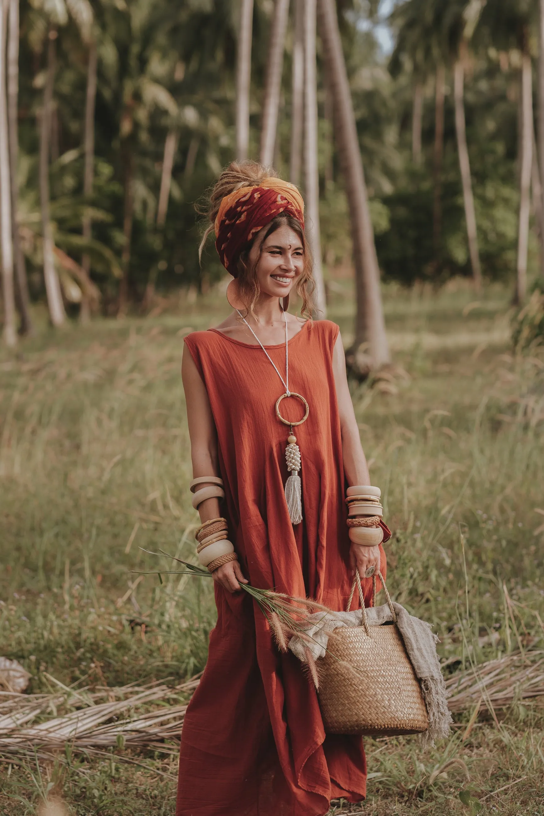 Maxi Dress Wayan Rust