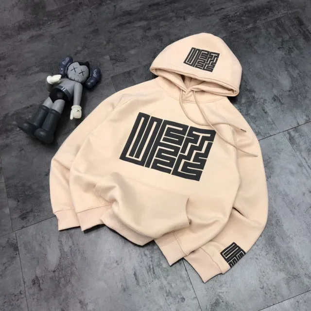 Maze casual street home sports hoodie