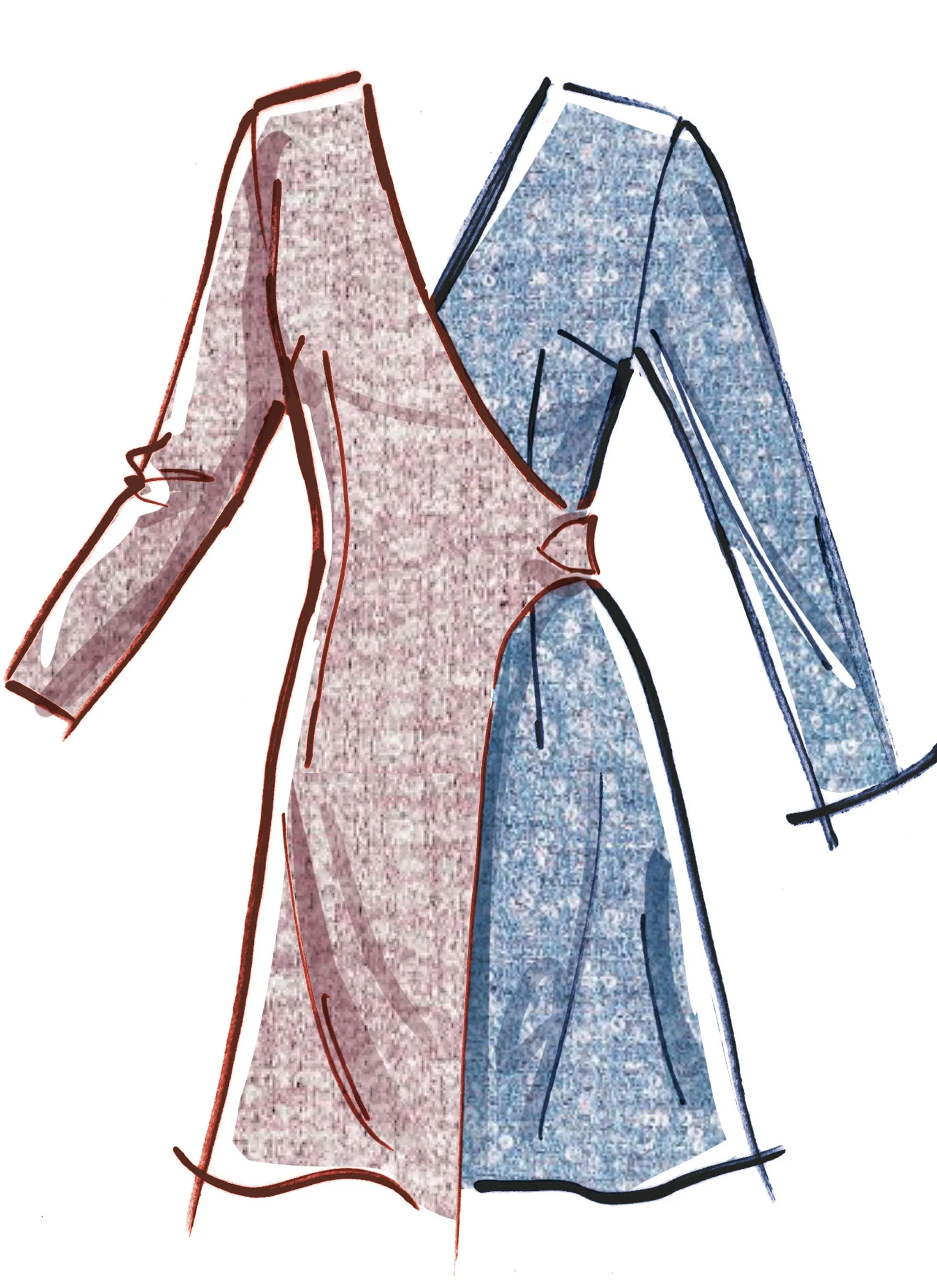 McCall's sewing pattern 8528 Blazer Wrap Dresses