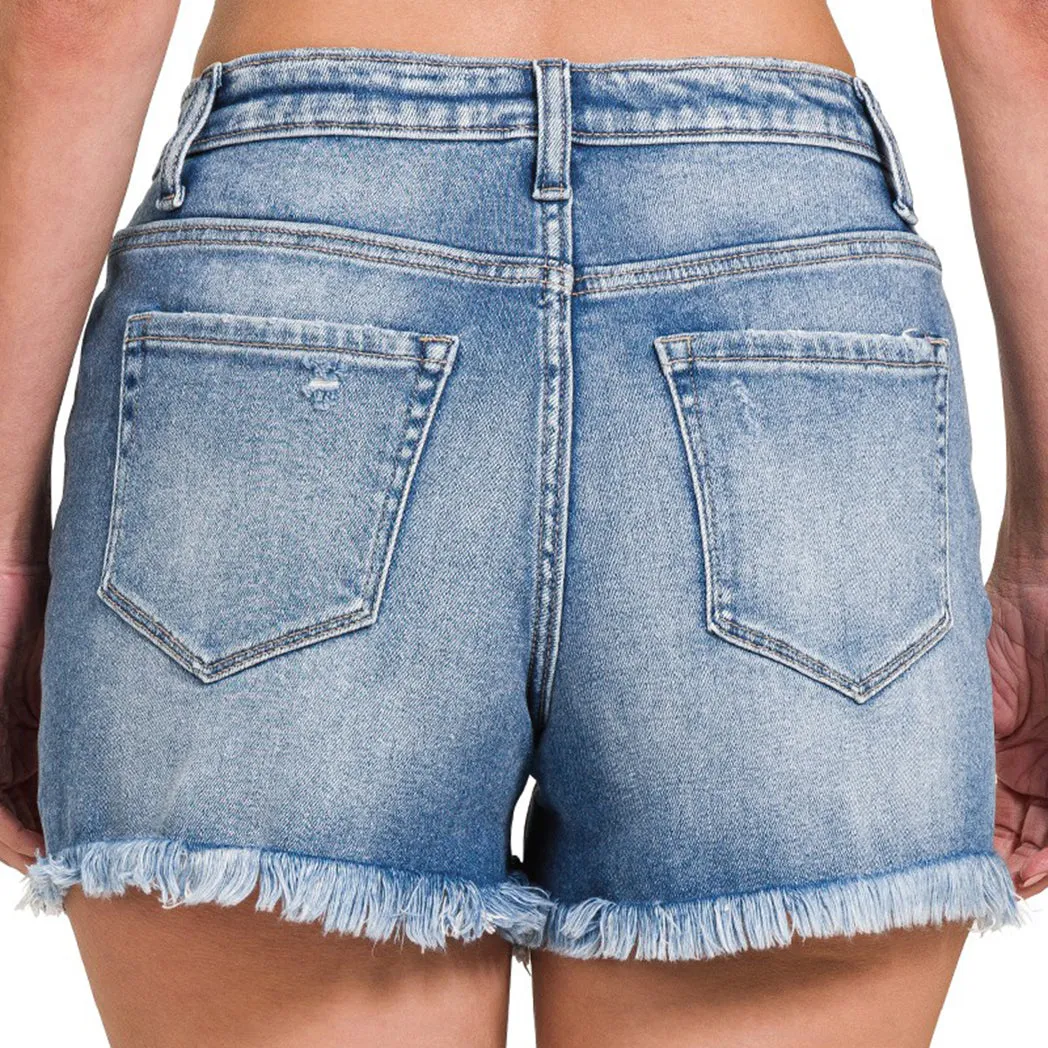 Medium Wash Shorts