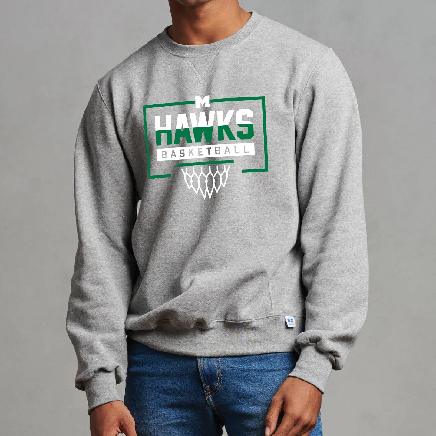 MHHS Basketball Unisex Crewneck Sweatshirt (MHBBT001-698HBM)