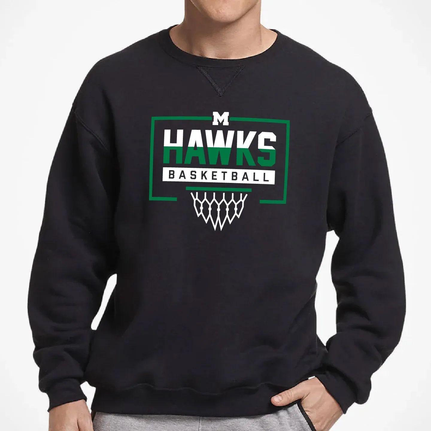 MHHS Basketball Unisex Crewneck Sweatshirt (MHBBT001-698HBM)