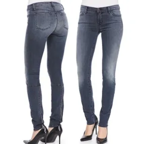 Mid-Rise Back Zip Skinny Kamila Jeans