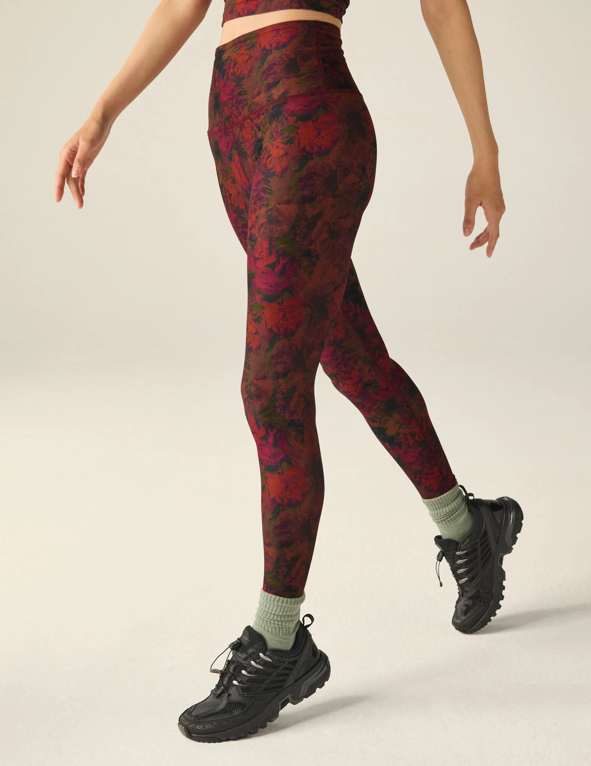 Midnight Floral SoftMark High Waisted Midi Legging