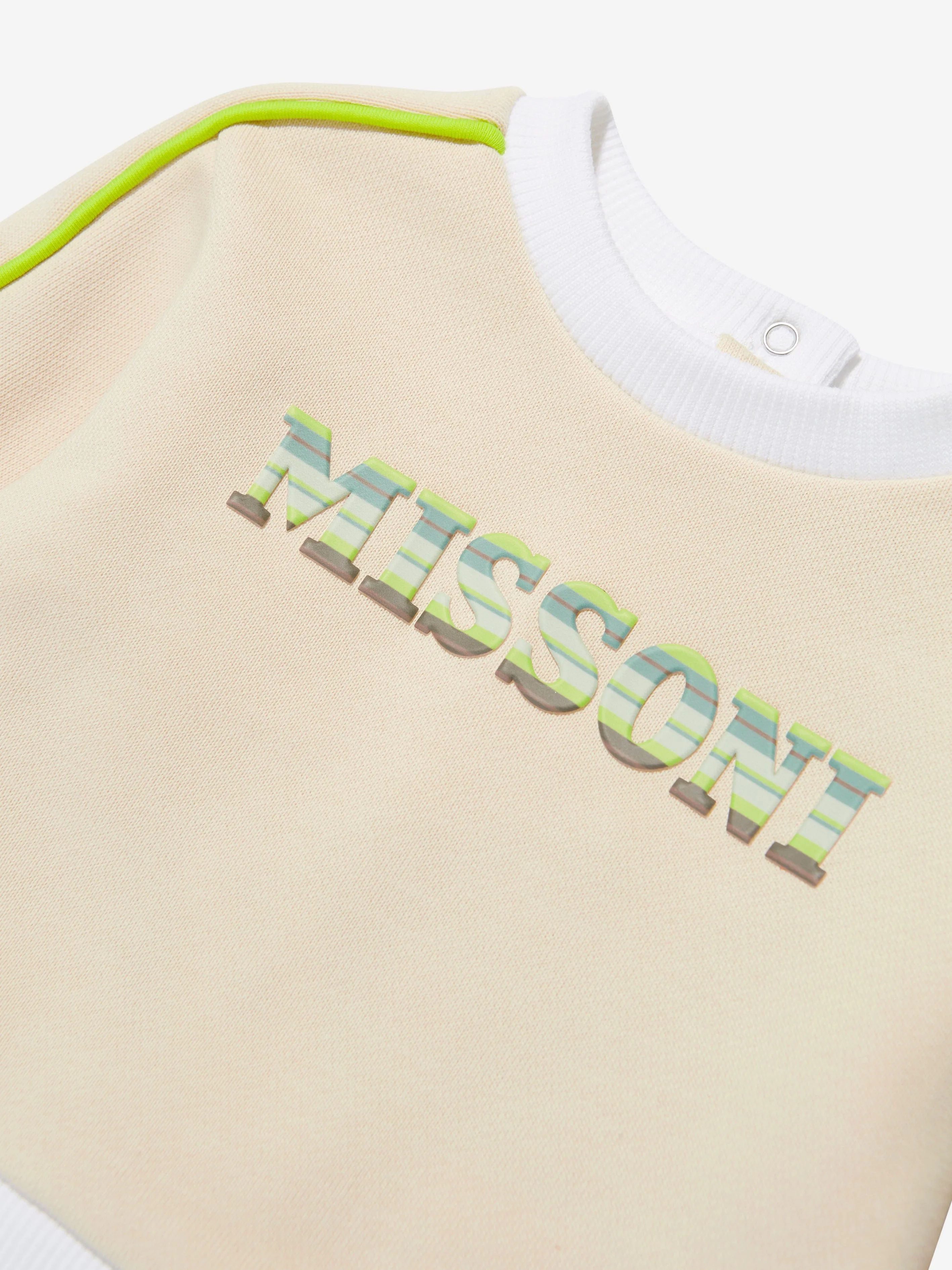 Missoni Baby Boys Logo Sweatshirt in Beige