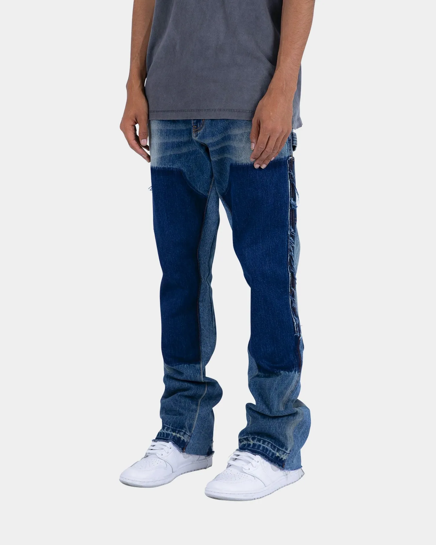 MNML B118 Flare Work Denim Jeans Blue