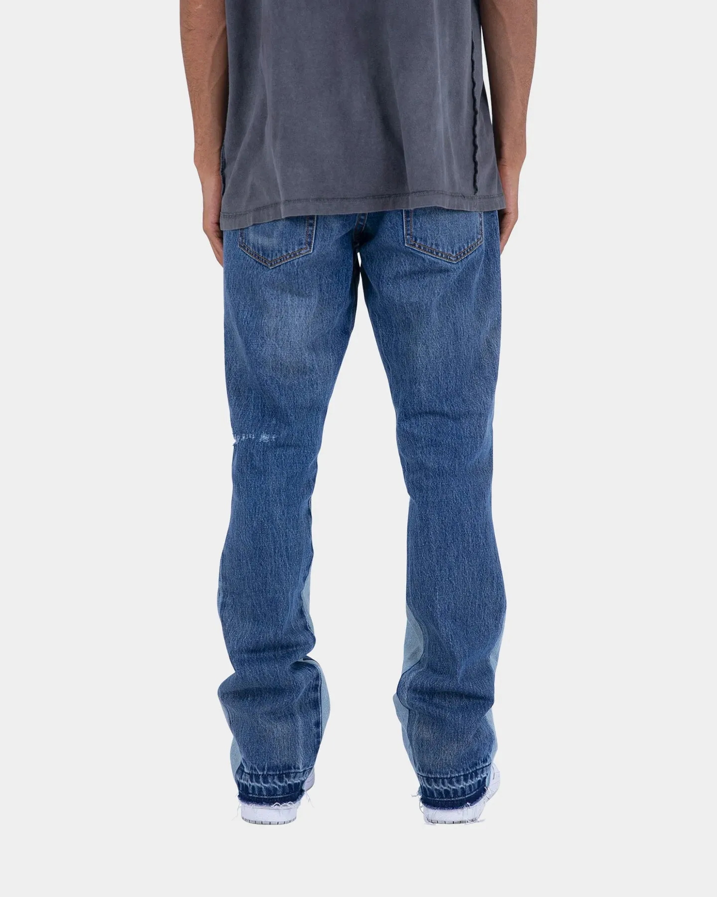 MNML B118 Flare Work Denim Jeans Blue