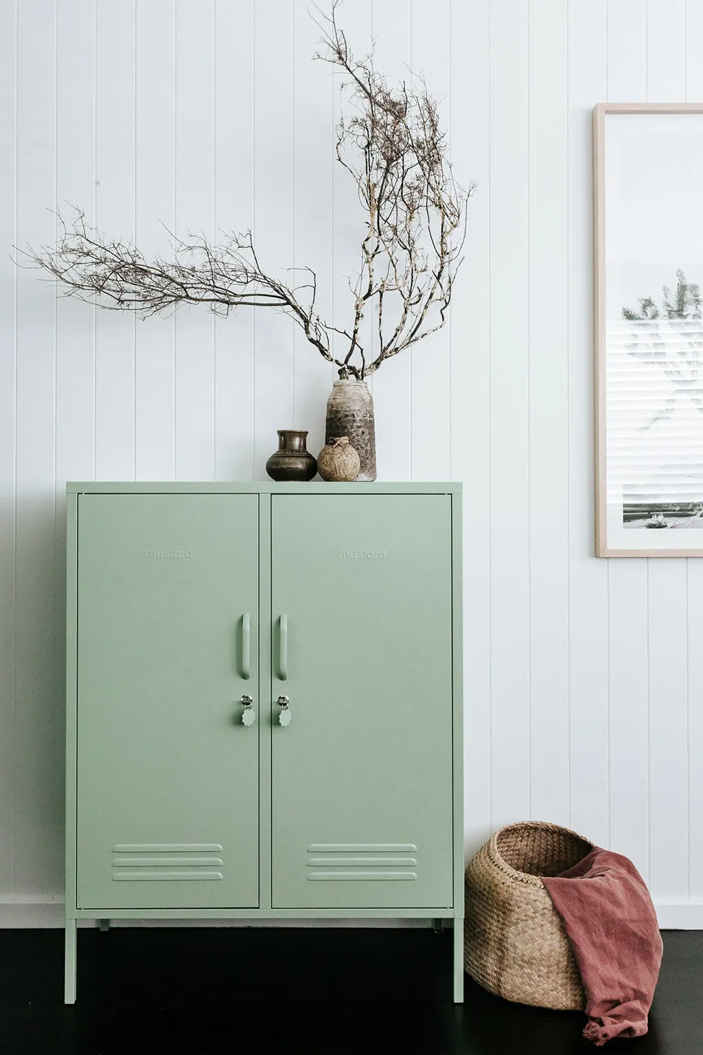 Mustard Made Midi Locker - Sage