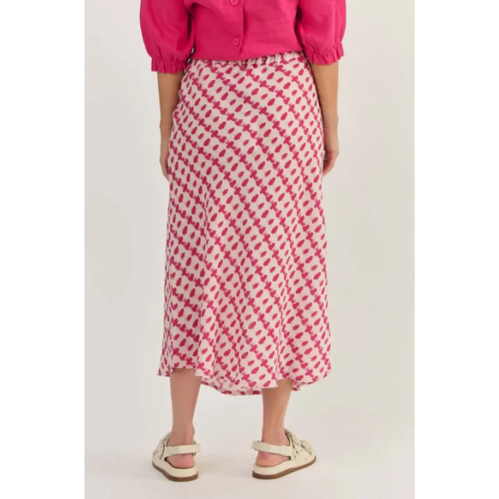 Naturals by O&J - Linen Bias Skirt-Primula Blot