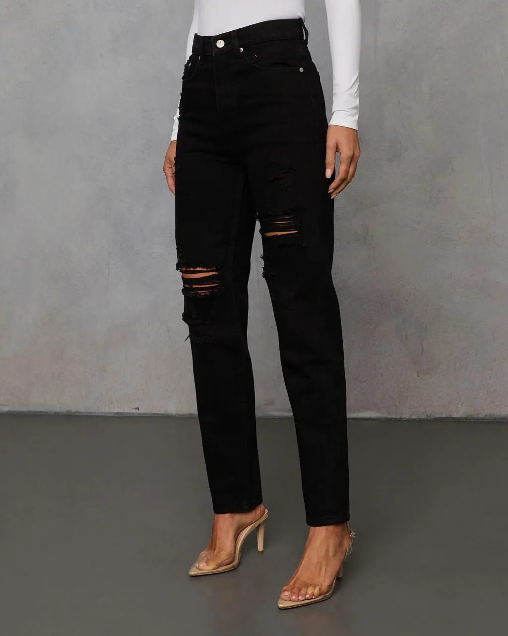 Nemiah Slim Distressed Jeans