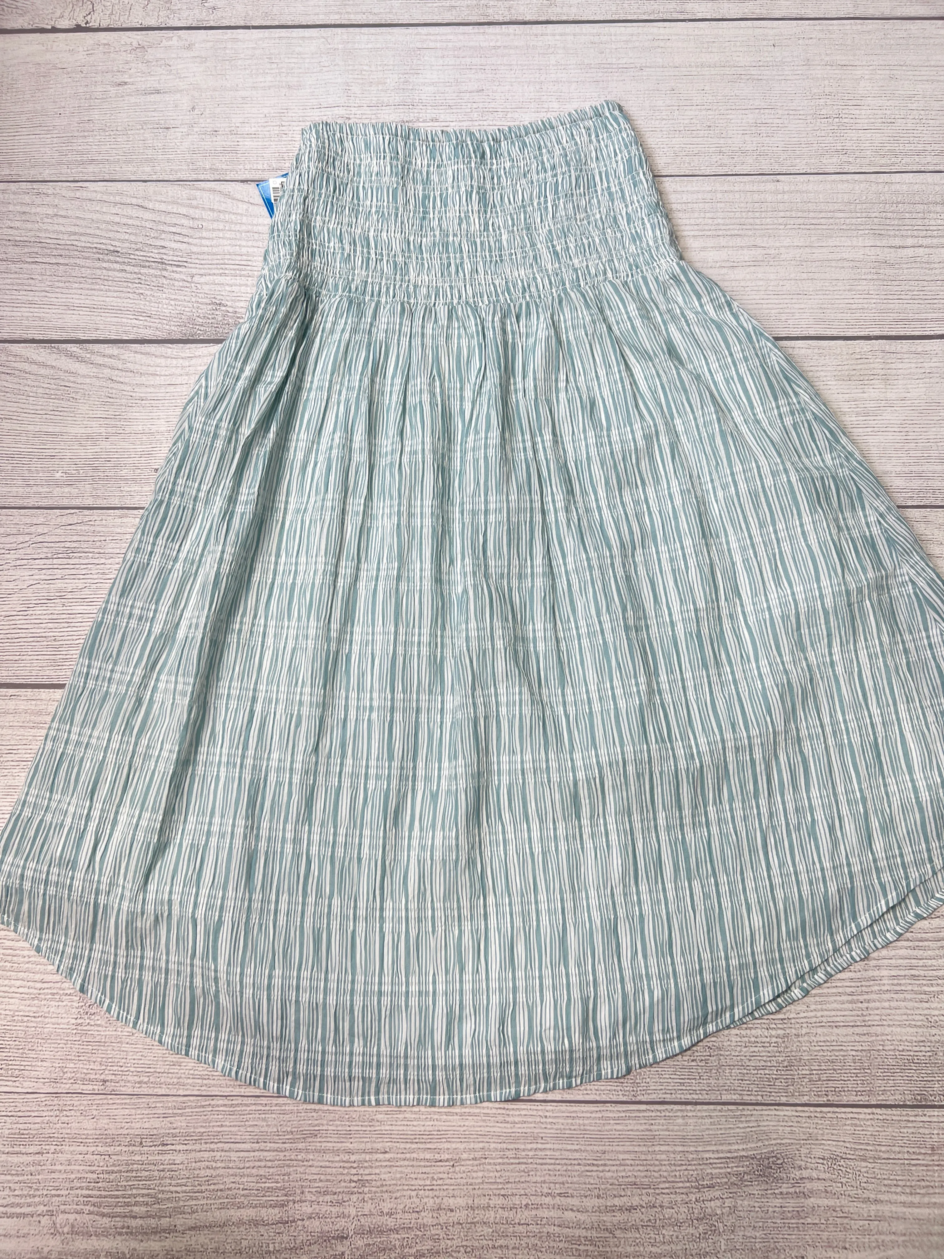 New! Skirt Midi By Maeve In Blue White, Size: M