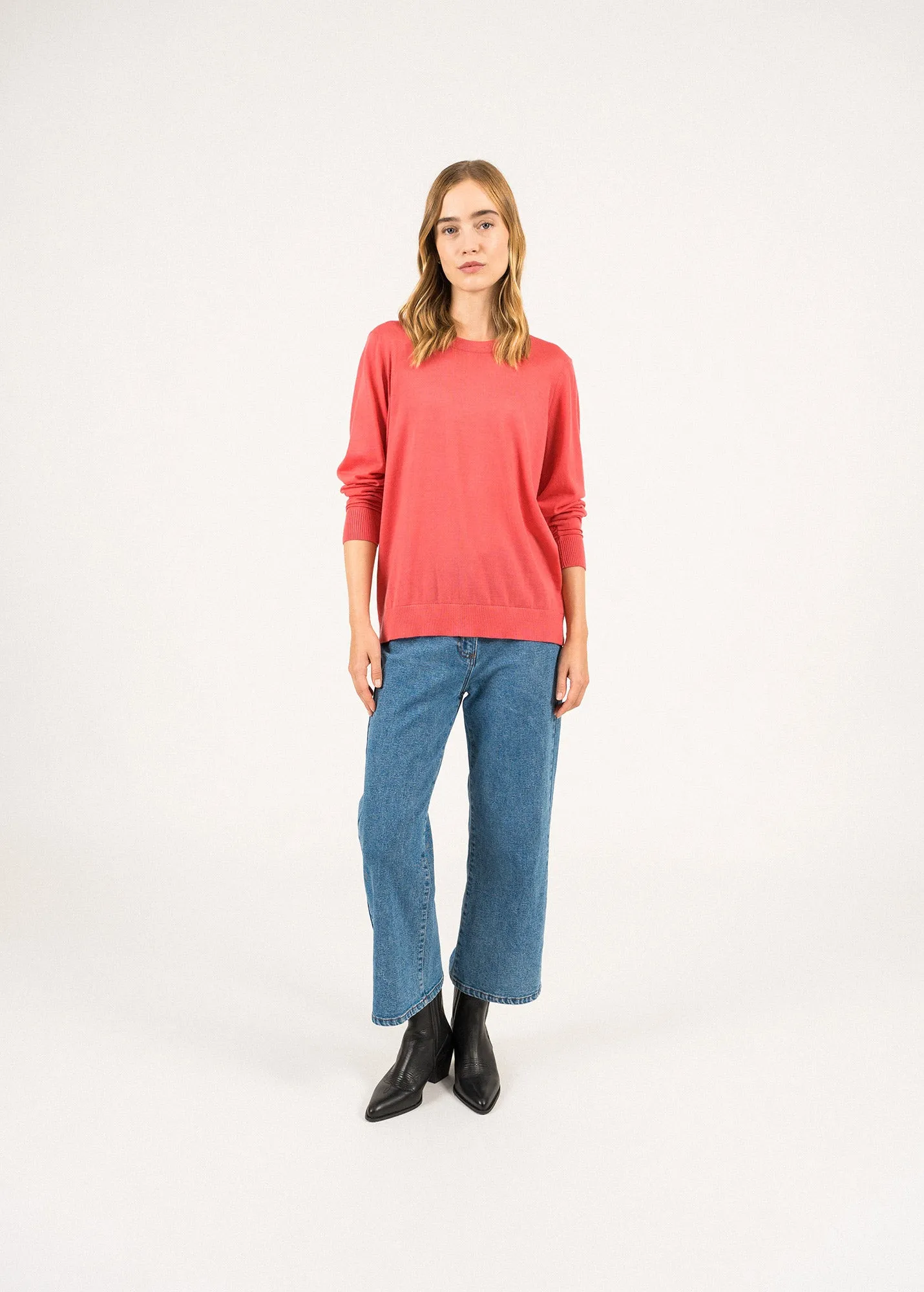 Newport Round Neck Jumper - in wool (DOLY)