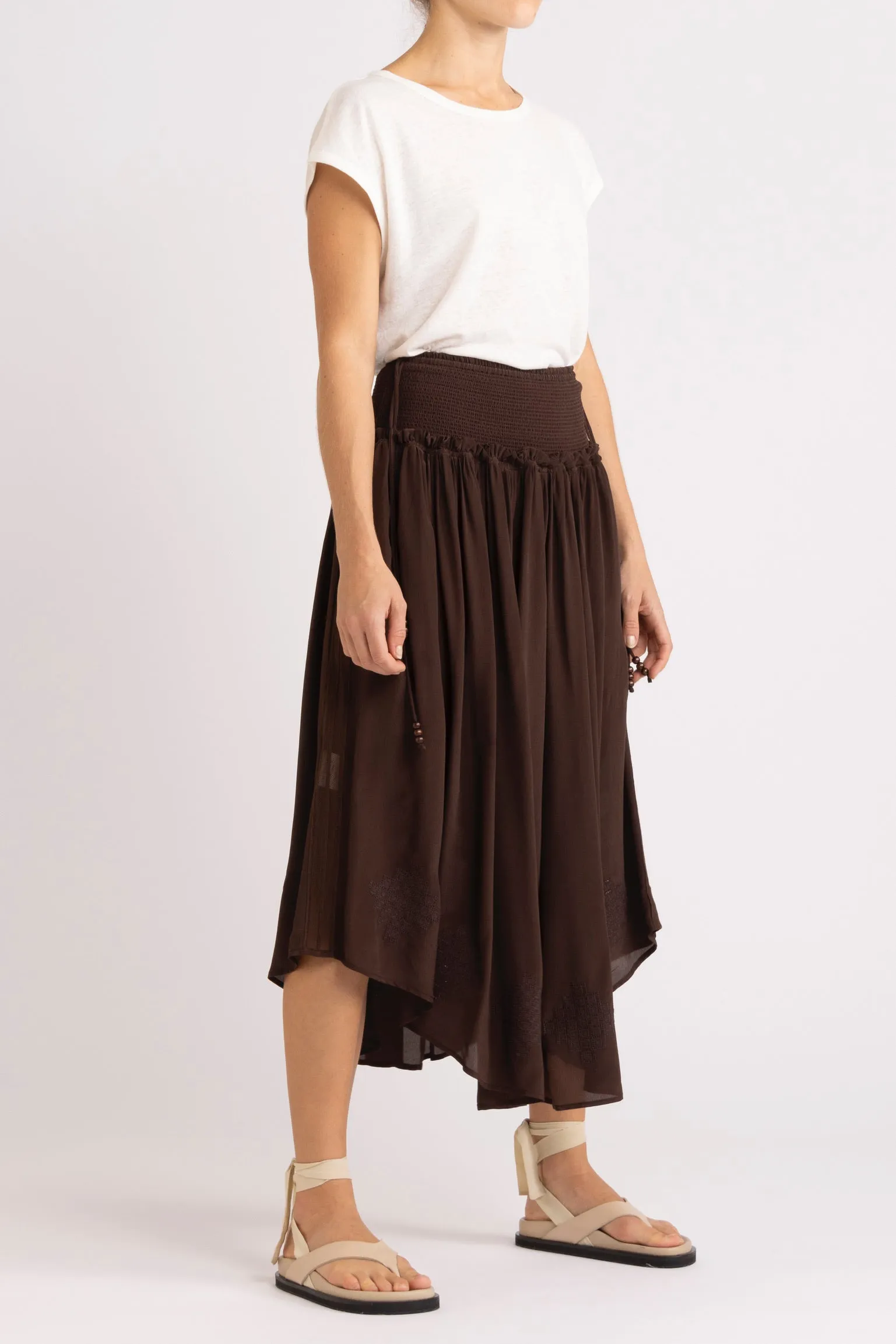 Nina Skirt with Shirred Waistband