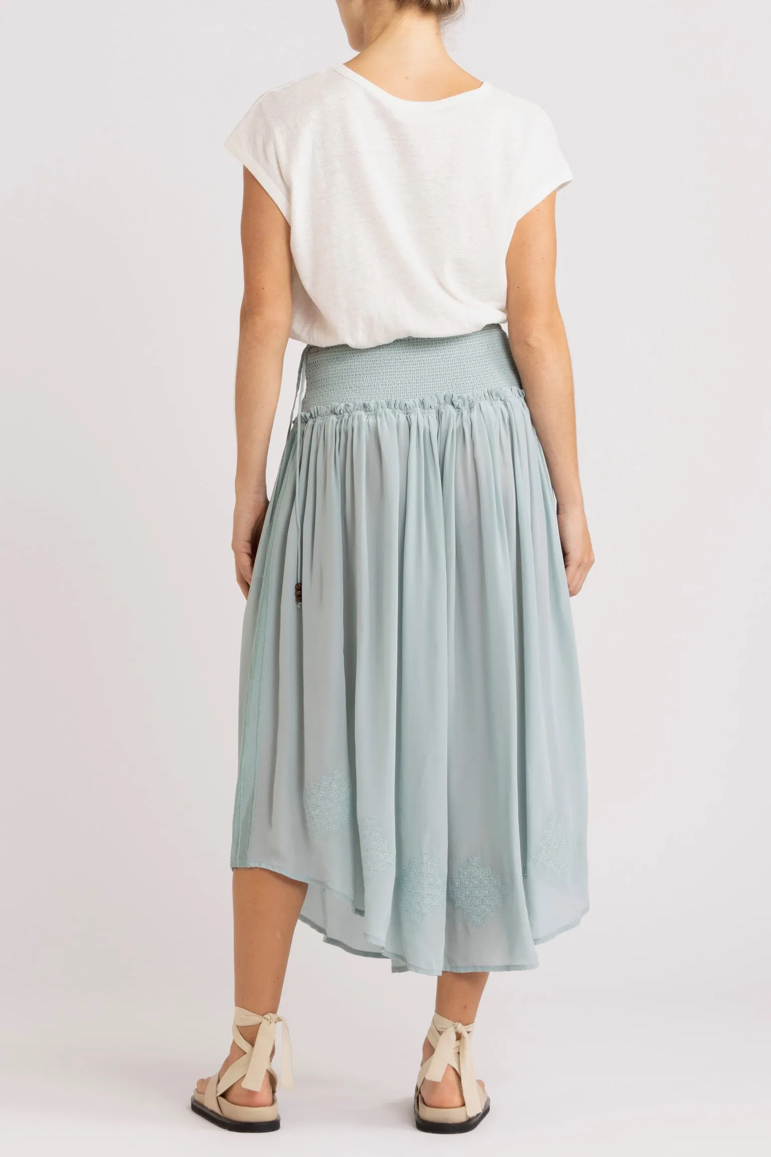 Nina Skirt with Shirred Waistband