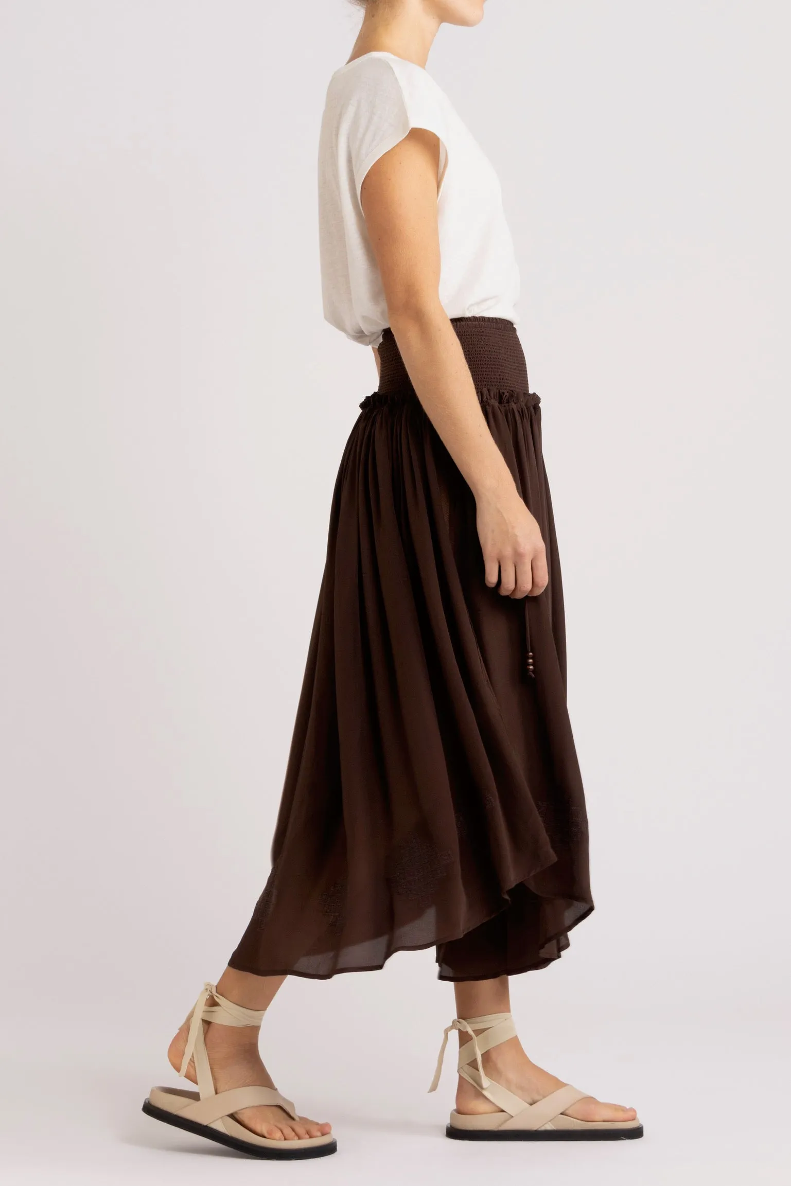 Nina Skirt with Shirred Waistband