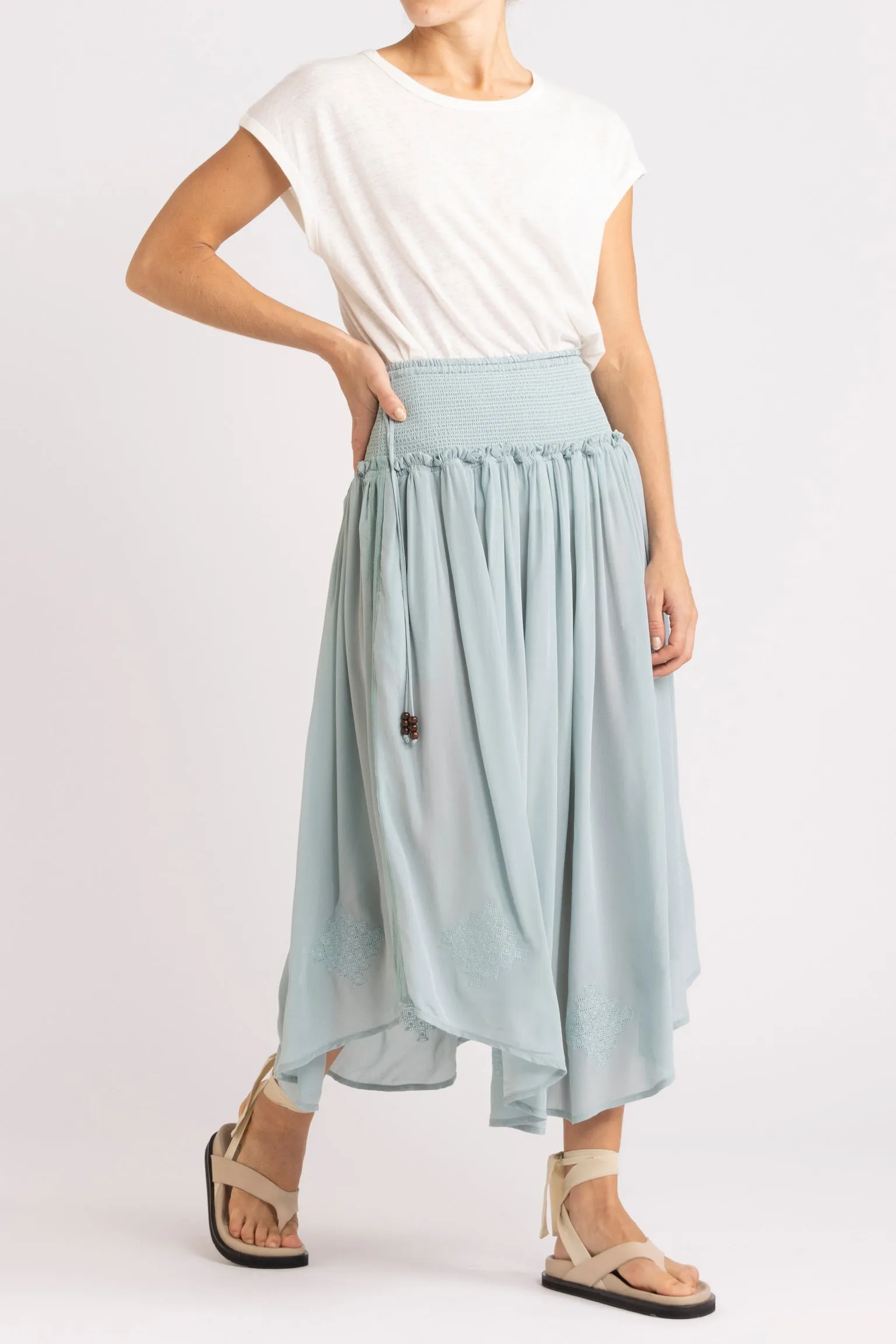 Nina Skirt with Shirred Waistband