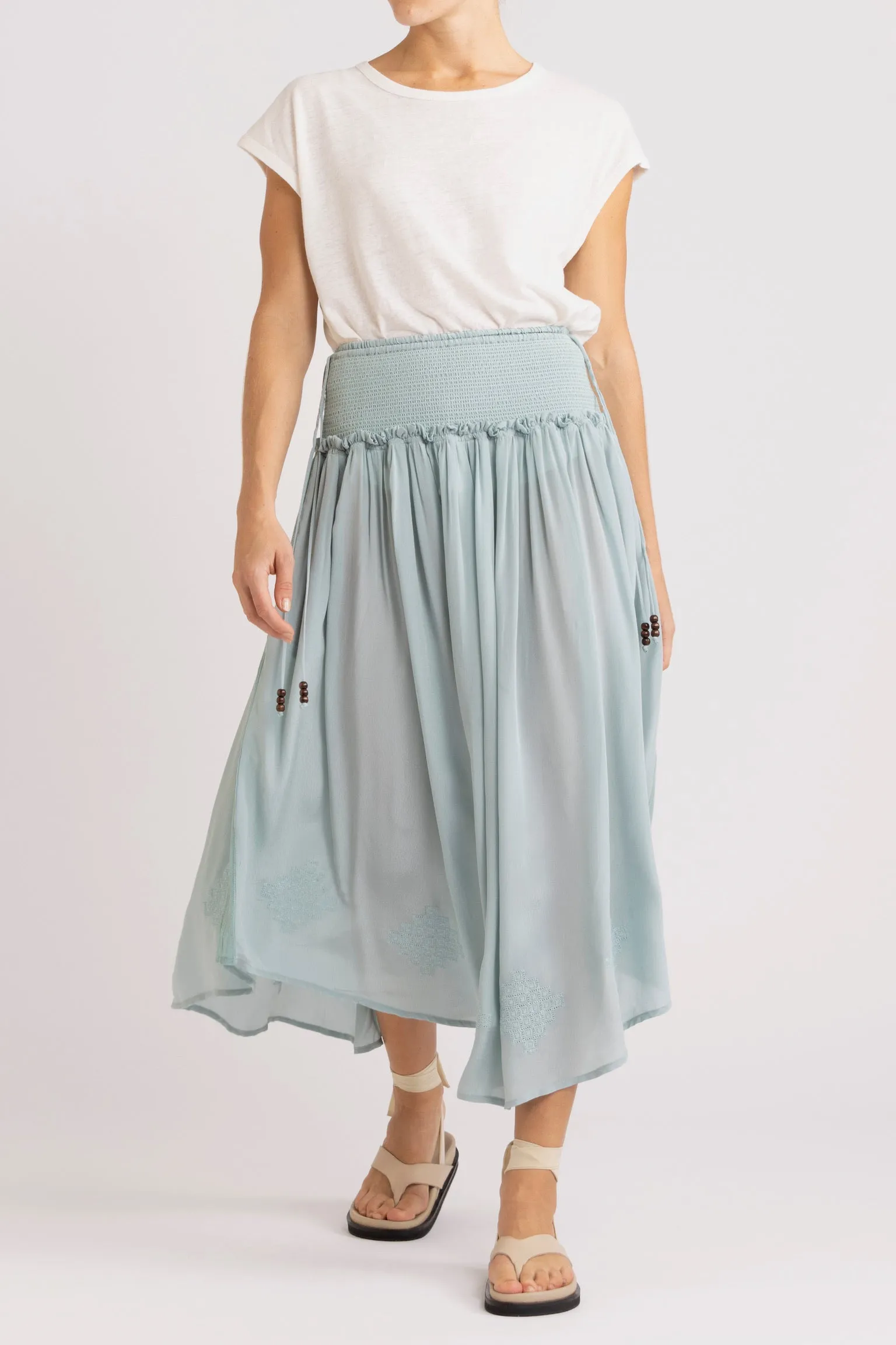 Nina Skirt with Shirred Waistband