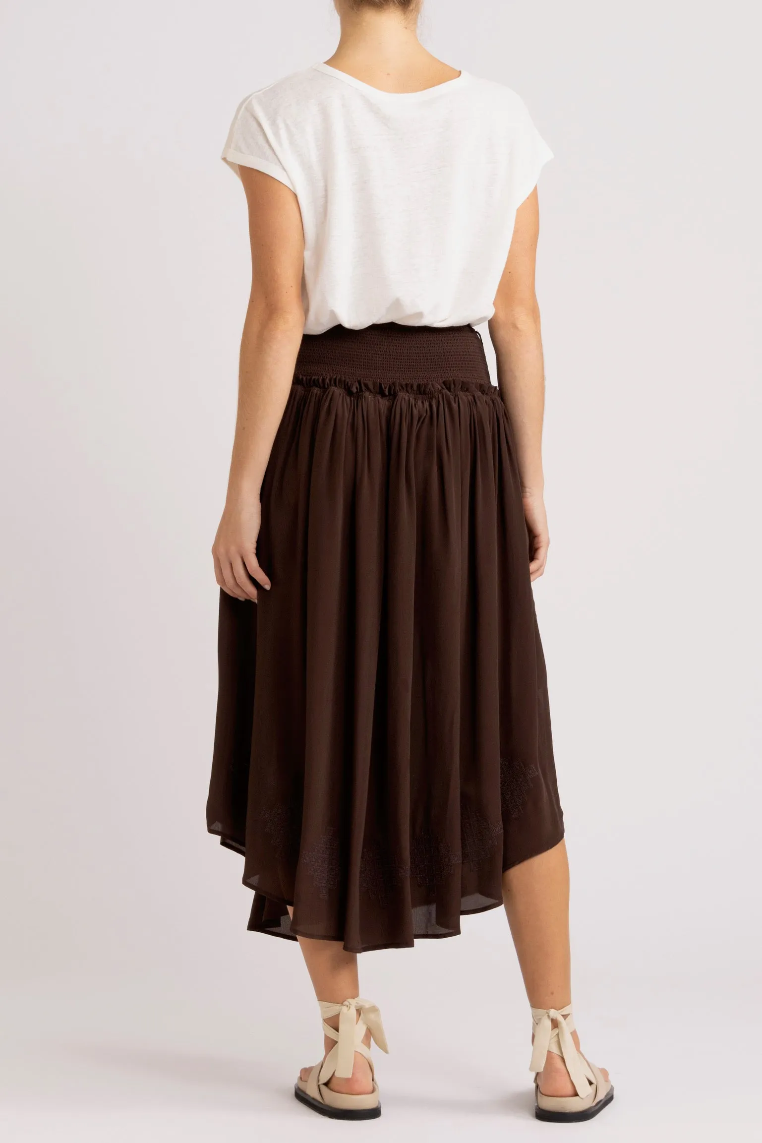 Nina Skirt with Shirred Waistband