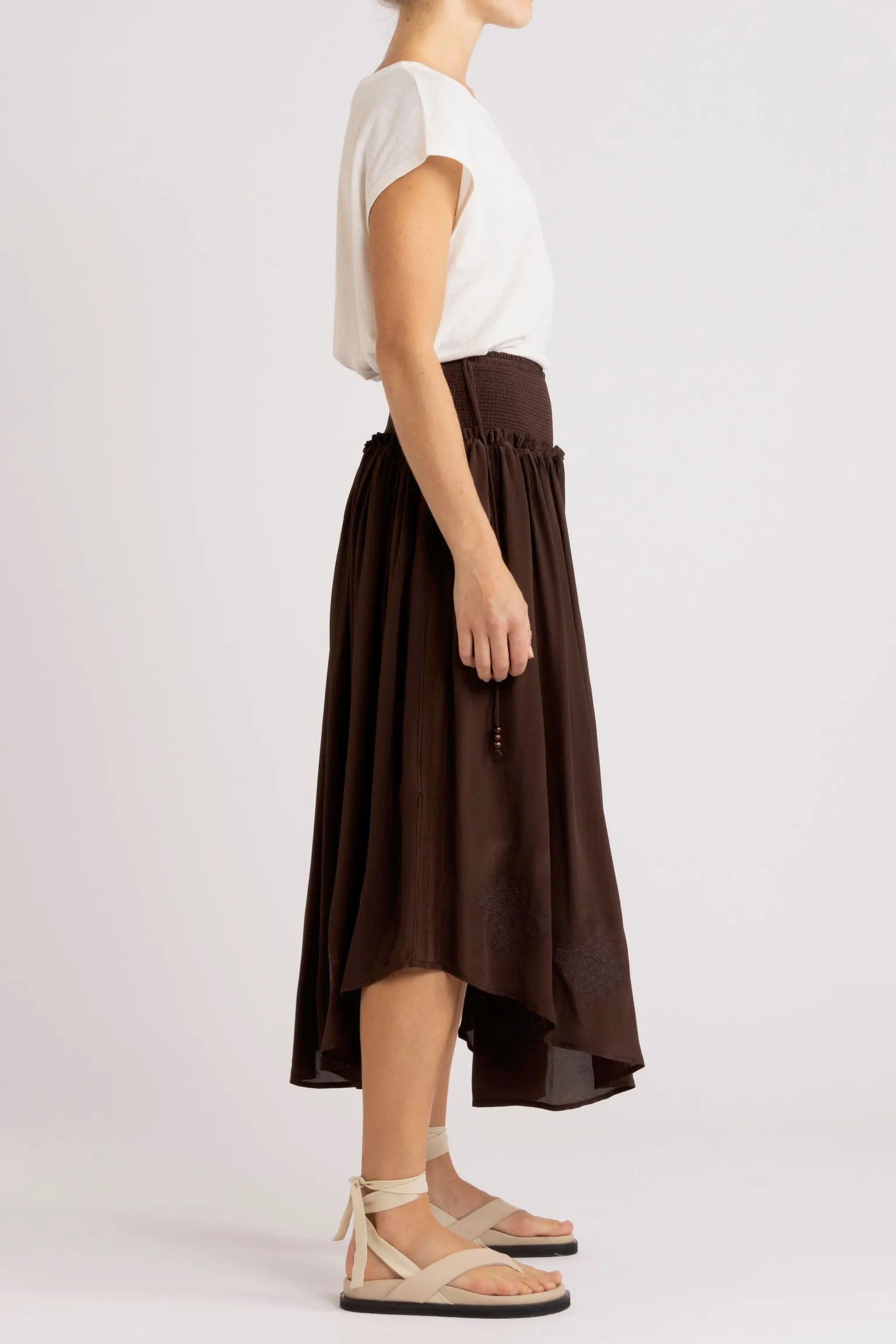 Nina Skirt with Shirred Waistband