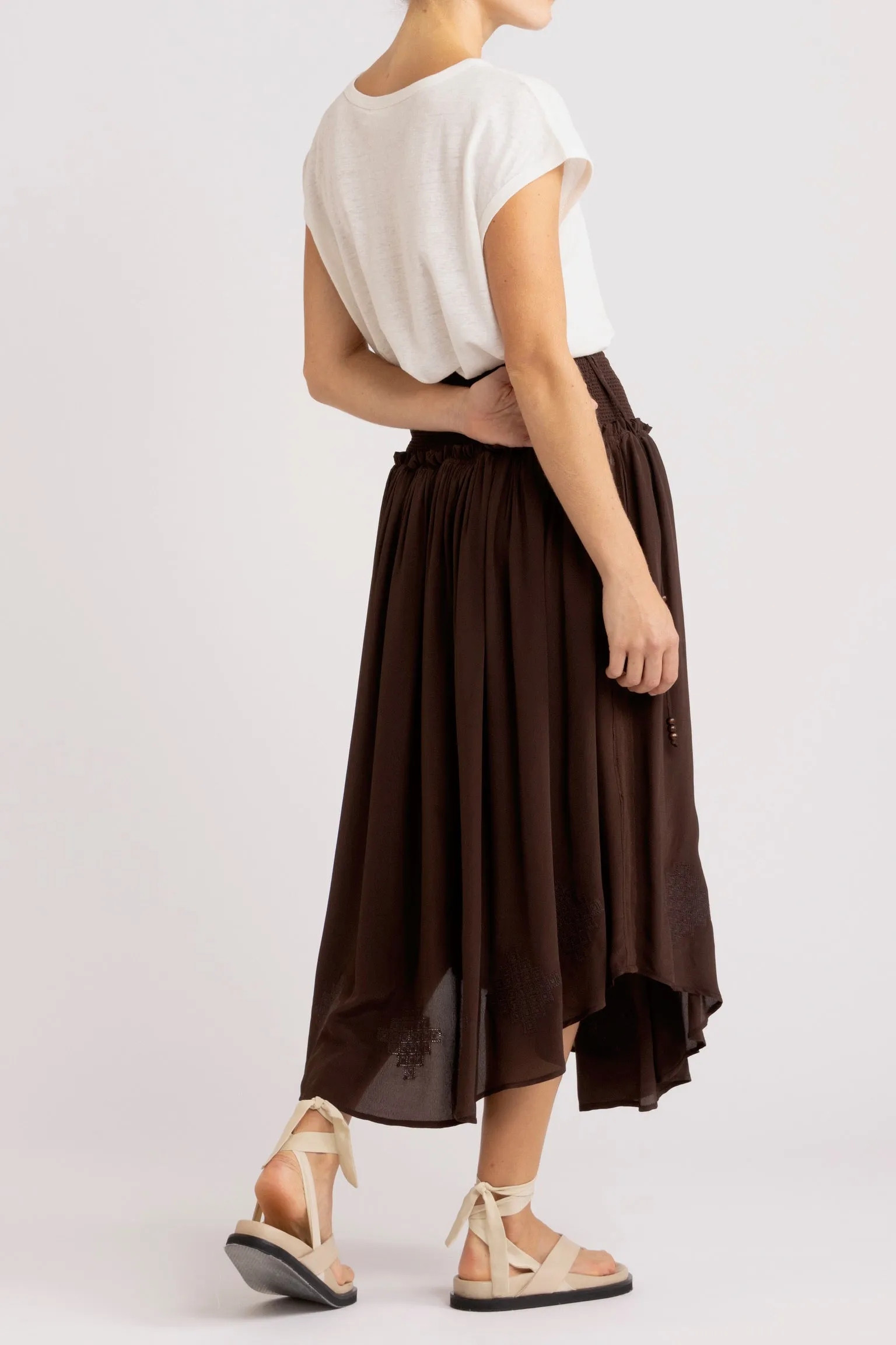 Nina Skirt with Shirred Waistband