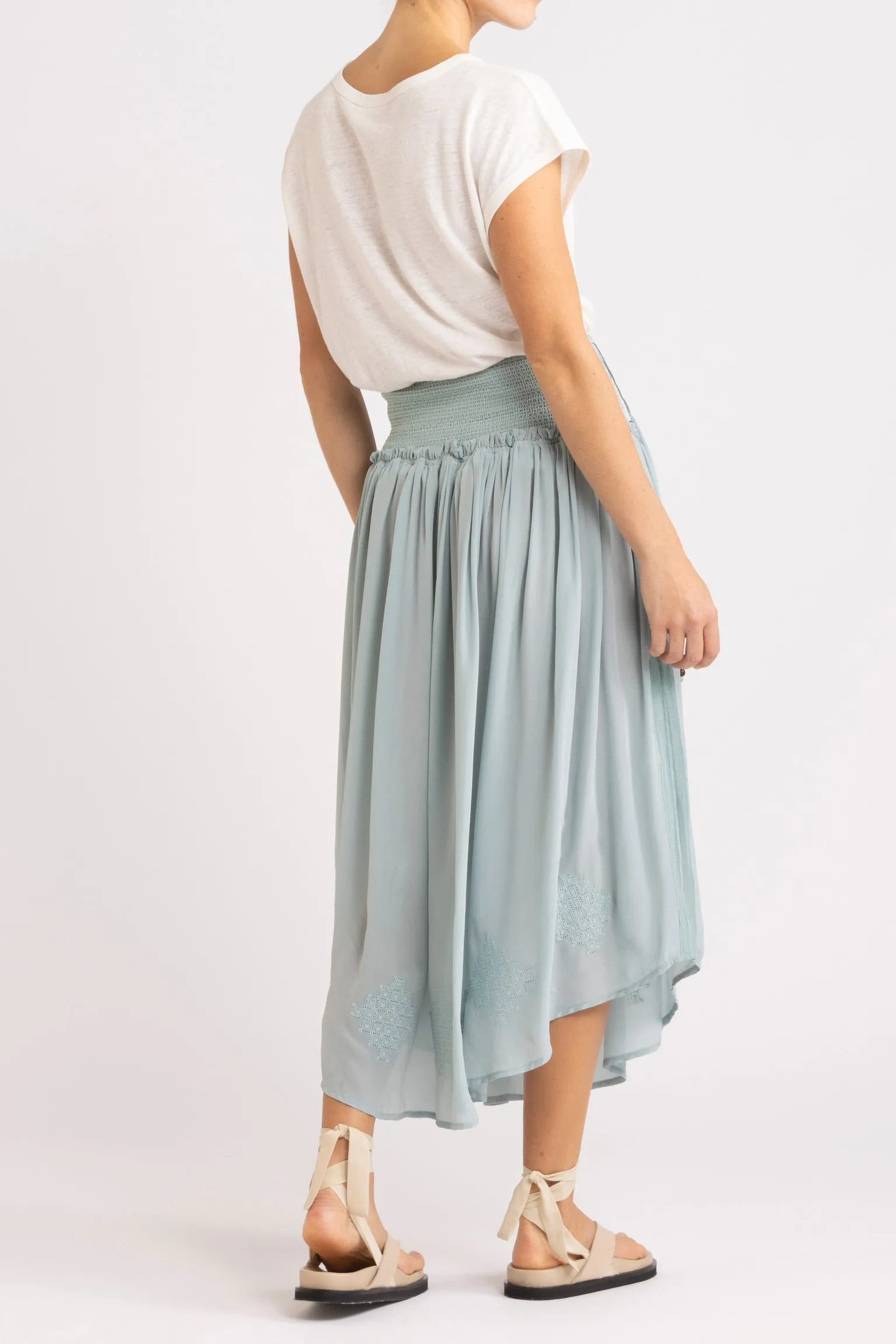 Nina Skirt with Shirred Waistband