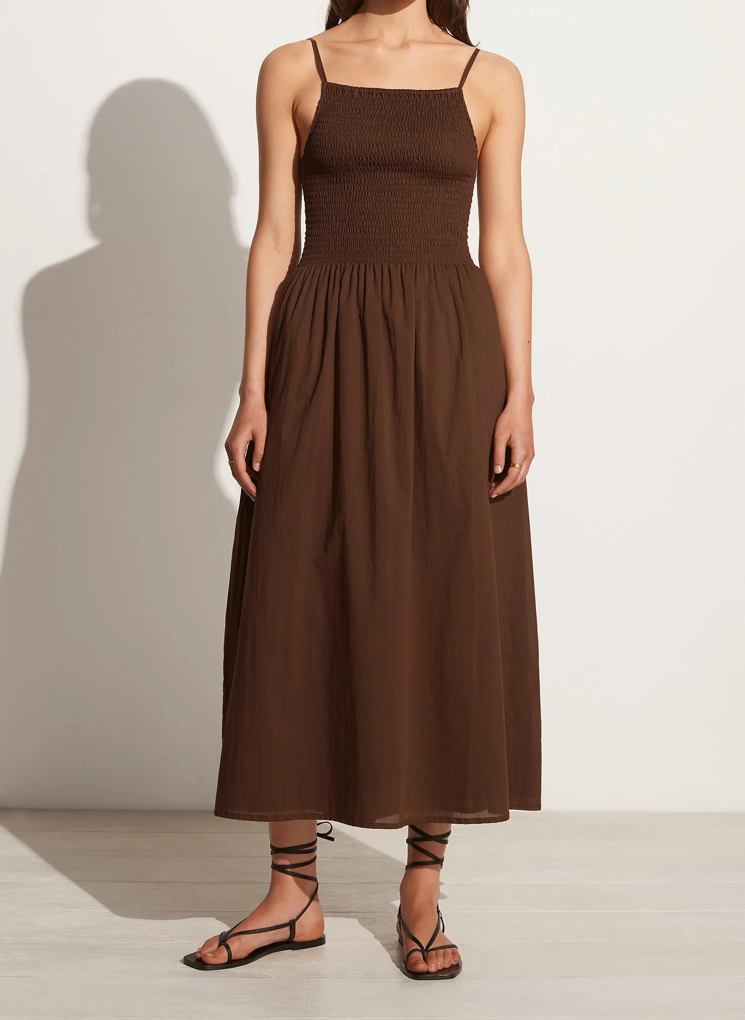 Nolie Midi Dress - Chocolate