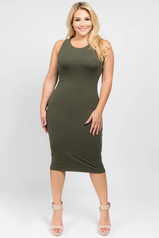 Olive Body-Con Dress