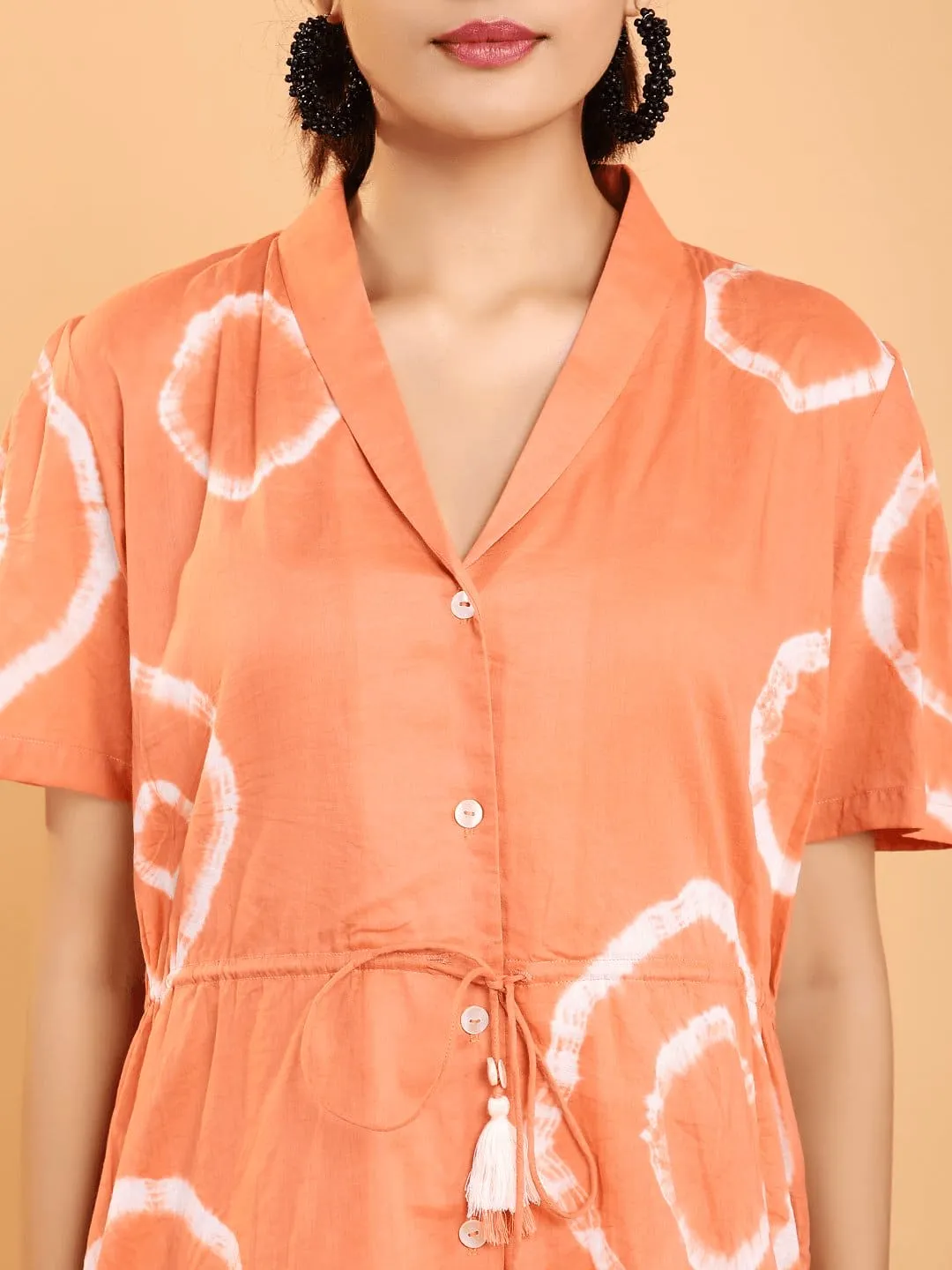 Orange Coral Women Co-Ord Set