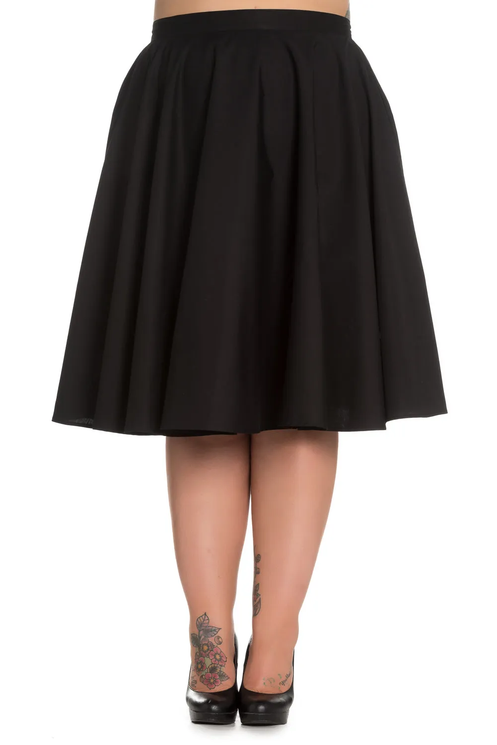 Paula Black Circle Skirt