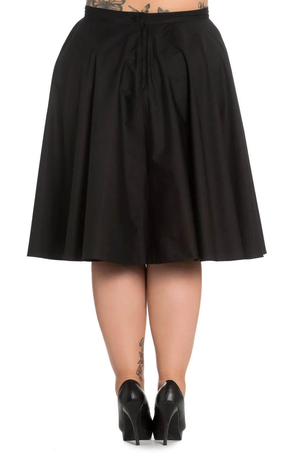 Paula Black Circle Skirt