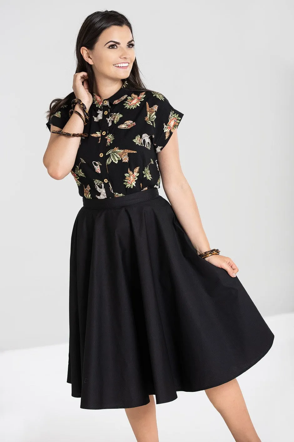 Paula Black Circle Skirt