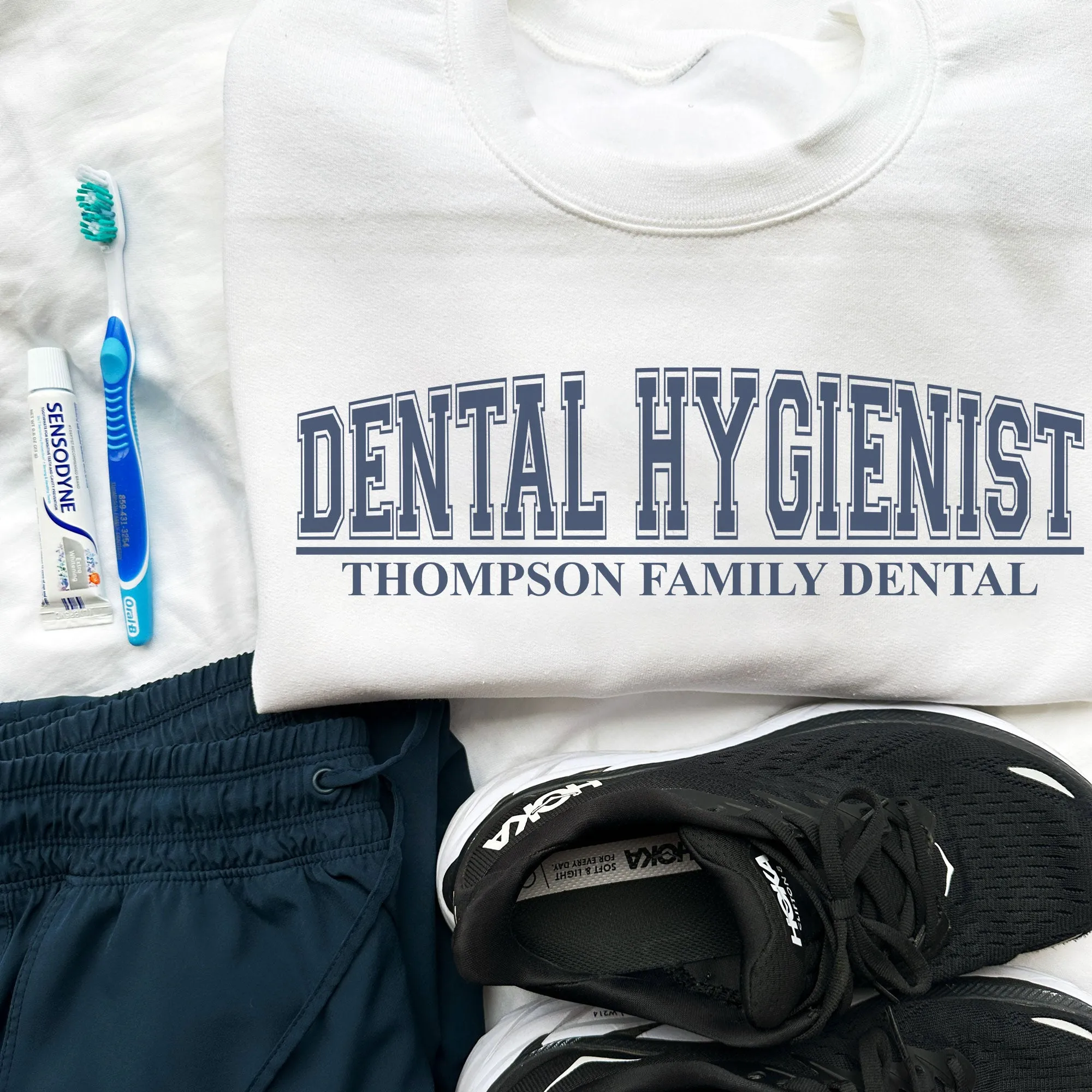 Personalized Dental Hygienist Devin Crewneck