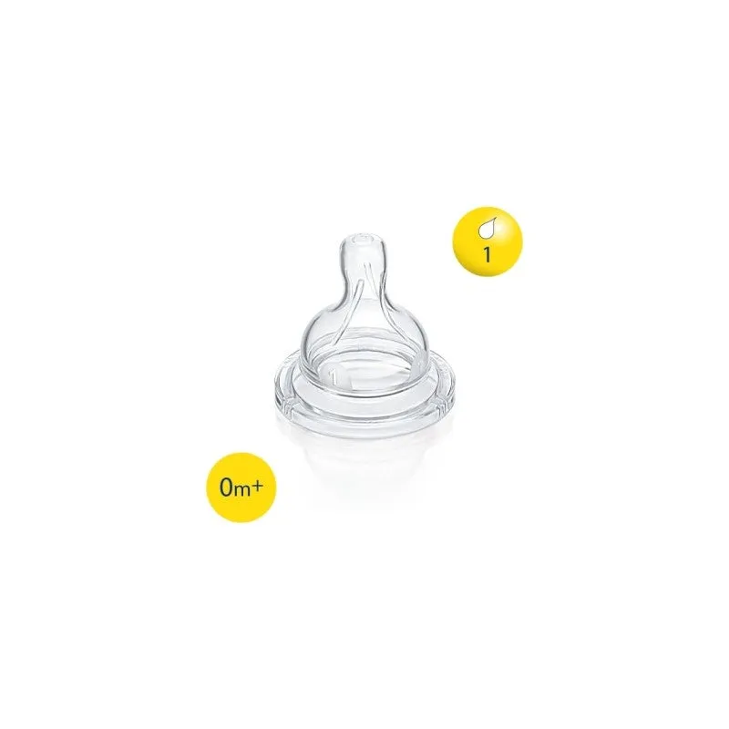 Philips Avent Classic  Silicone Teats 0M  1-Hole (2 Pcs Per Pack)