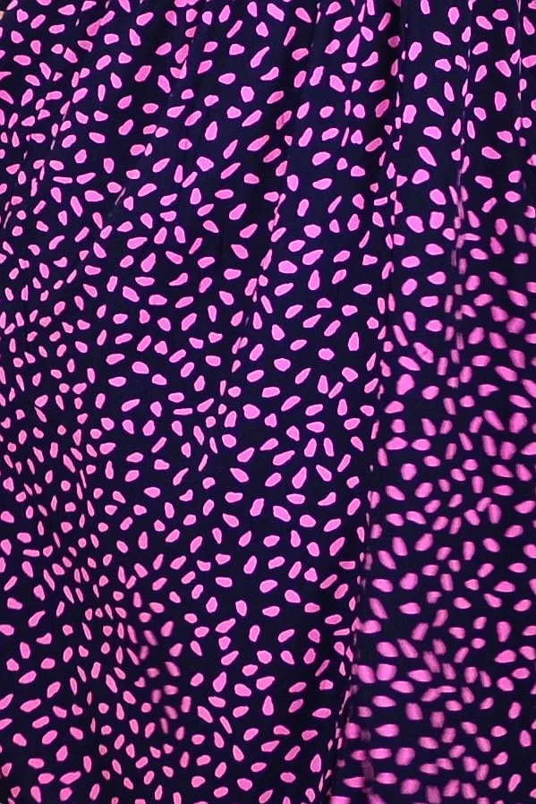 Pink Spots Midi Tunic Dress