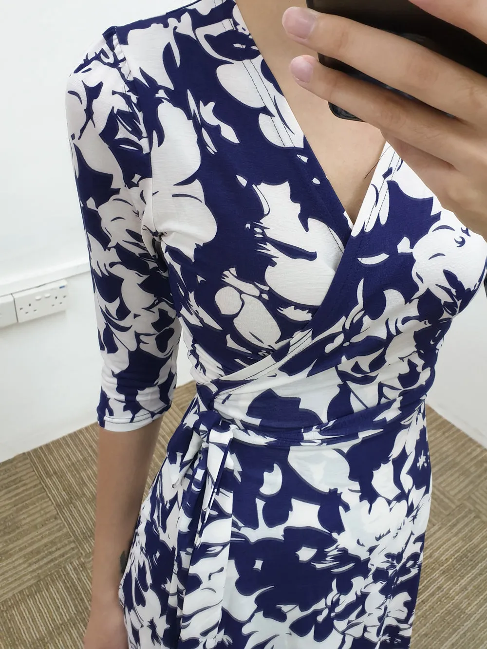 Porcelain Wrap Dress