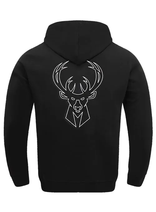 Pro Standard Black and Silver Milwaukee Bucks Hooded Sweatshirt