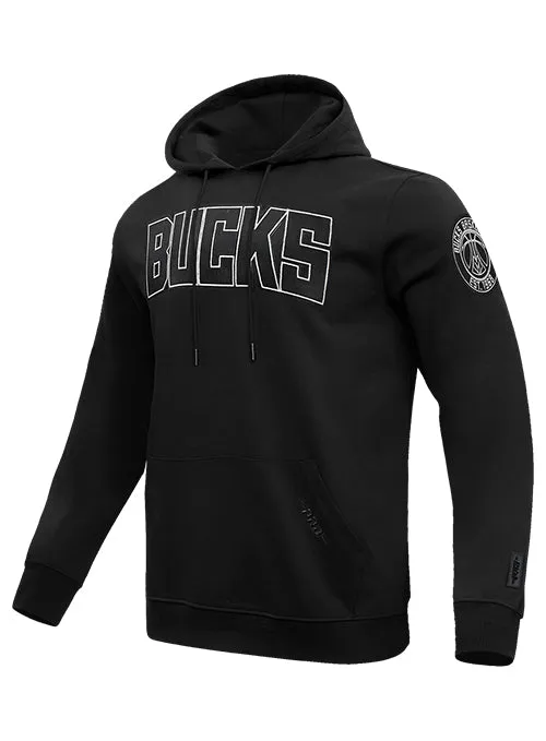 Pro Standard Black and Silver Milwaukee Bucks Hooded Sweatshirt