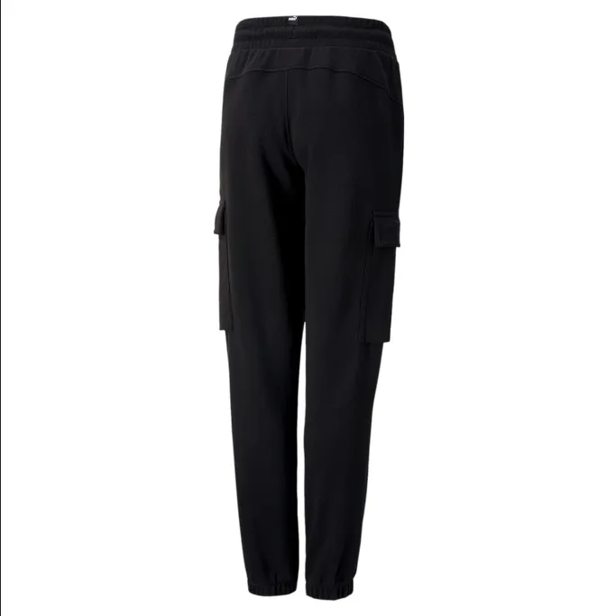 Puma pantalone sportivo con tasconi da ragazzo Power Cargo Sweatpants cl B 589339 01 nero