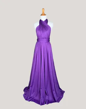 Purple Infinity Dress/ Wrap Convertible Bridesmaid Dress-H89