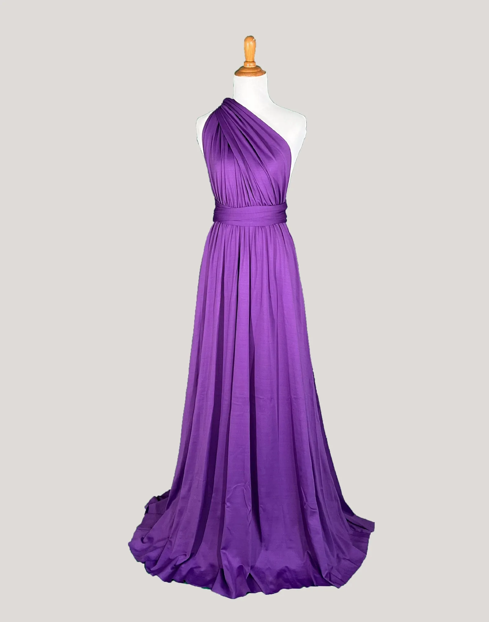 Purple Infinity Dress/ Wrap Convertible Bridesmaid Dress-H89