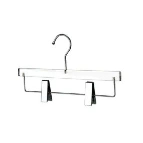 Quality Acrylic Skirt Hangers - Silver 1pc