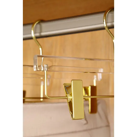 Quality Acrylic Skirt Hangers - Silver 1pc